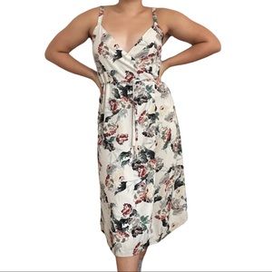 Aritzia Wilfred Astere Floral Midi Wrap Dress